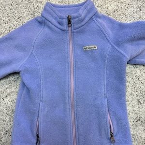 Columbia Full zip purple fleece
